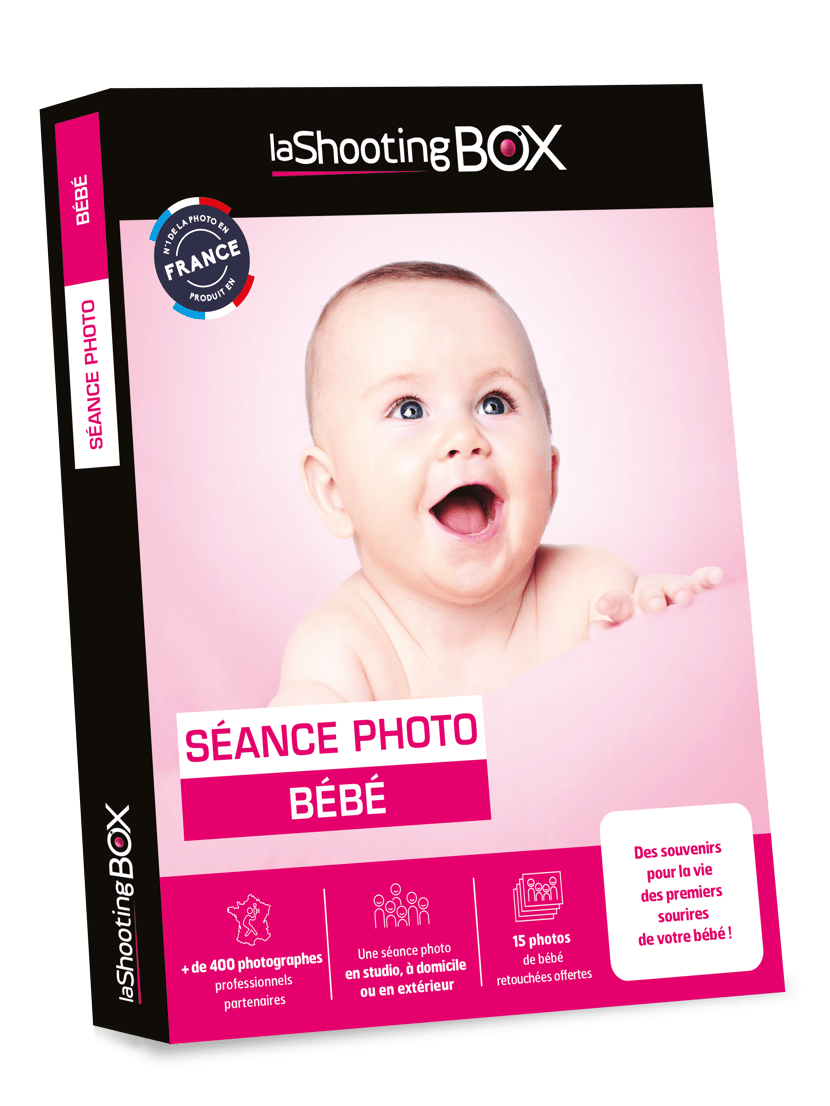 Coffret cadeau laShootingBOX - Séance photo bébé - Jusqu'à 6 personnes