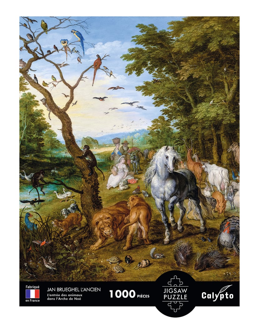 Puzzle 1000 pièces - Entrée des animaux dans l'Arche de Noé : Brueghel  l'Ancien - Calypto