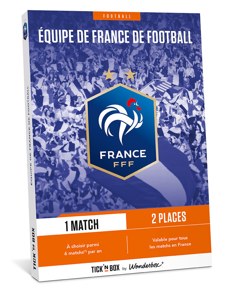 Présentoir de 20 kits supporters équipe de France de foot - Equinoxe Cadeaux