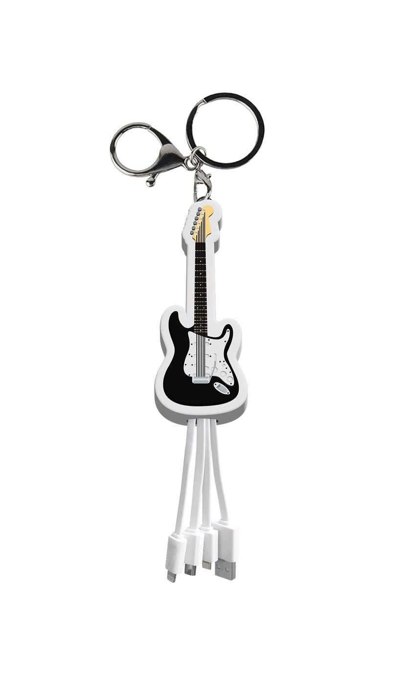 Porte-clés Guitare électrique avec cristaux