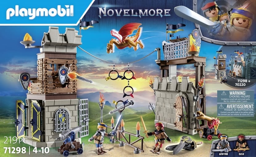 PLAYMOBIL - 3 chevaliers Novelmore - Voiture et figurine - JEUX