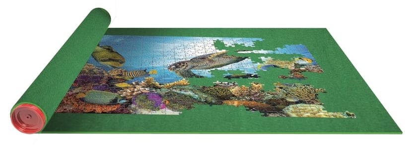 Tapis pour puzzle enroulable de 500 à 2000 pièces rangement et transport
