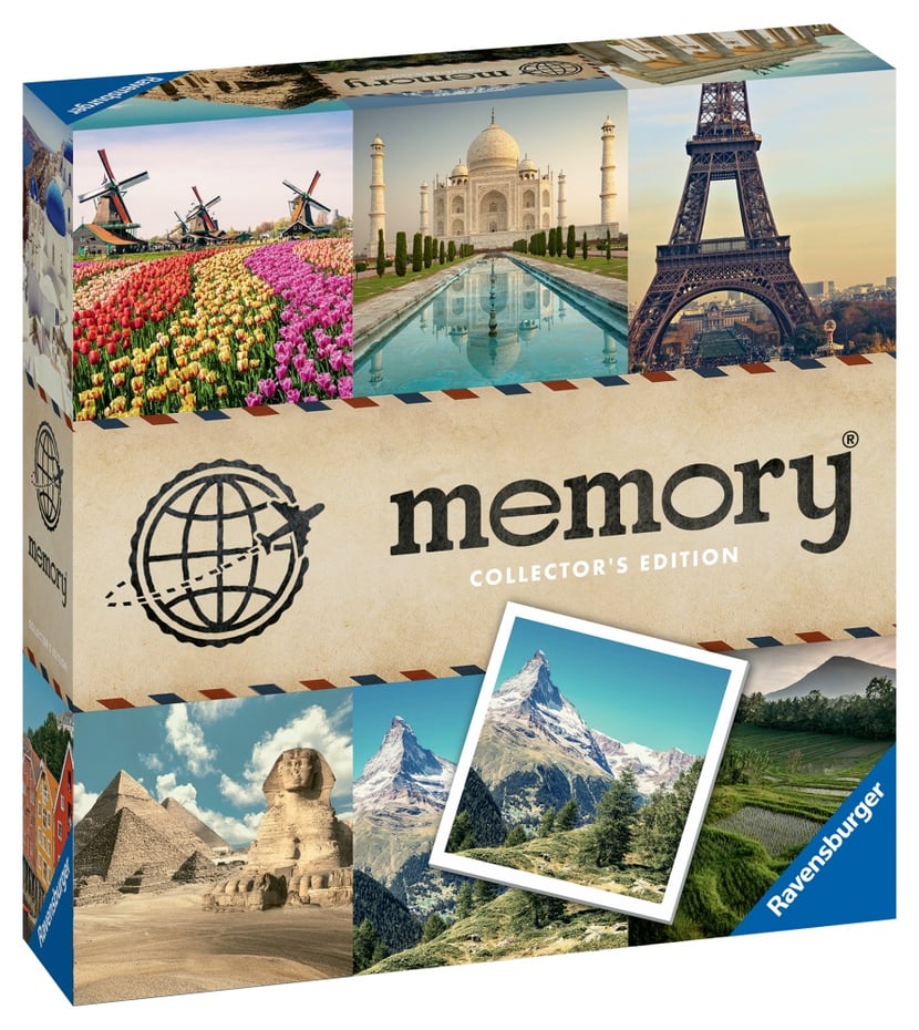 Remember Jeu de mémoire de Voyage du Monde - Jeu de mémoire pour Adultes et  Enfants à partir de 4 à 44 Paires d'images - Boîte magnétique Pratique 