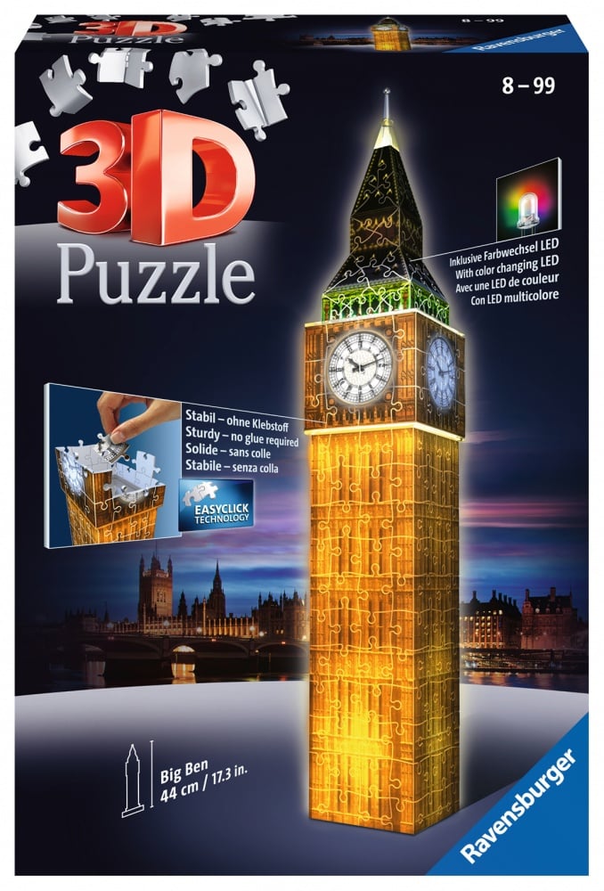 Puzzle 3D Big Ben illuminé - Puzzle 3D