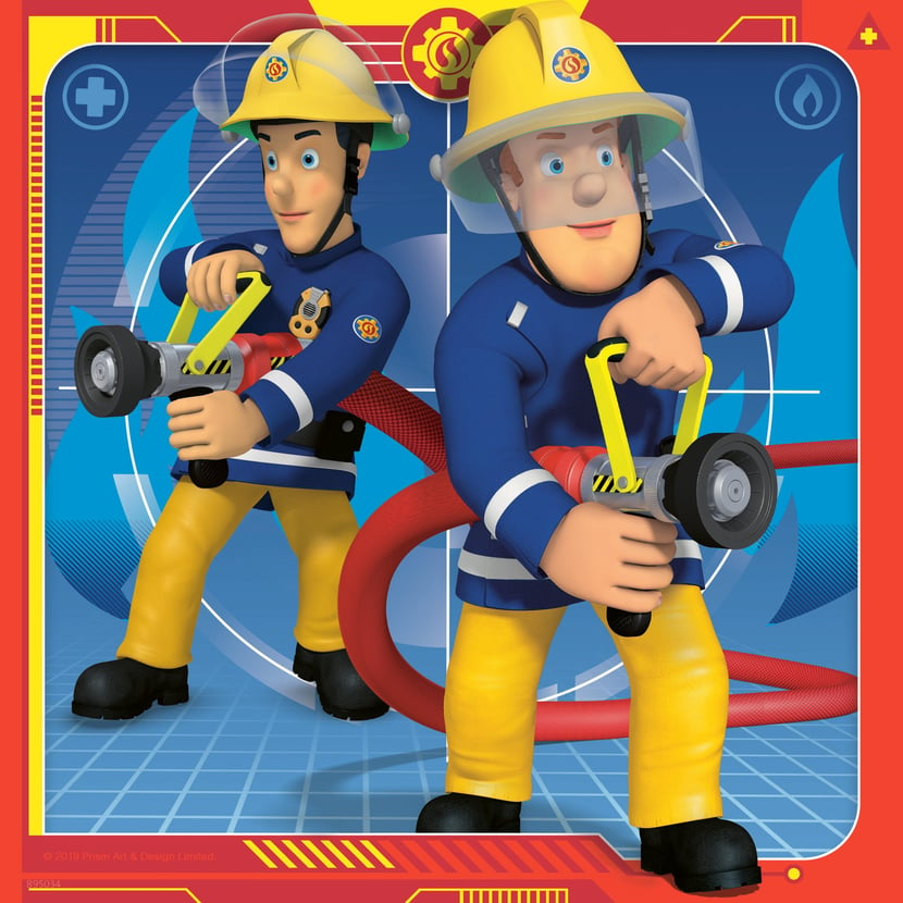 Puzzle Notre héros Sam le pompier - 3x49 pièces