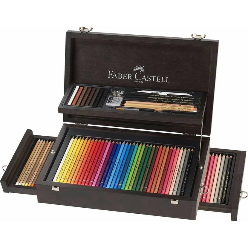 Coffret en bois Faber-Castell - Polychromos - 120 crayons de couleur -  Coffrets crayons de couleur - Crayons de Couleur Adultes - Crayons de  Dessin et Esquisse - Dessin - Pastel
