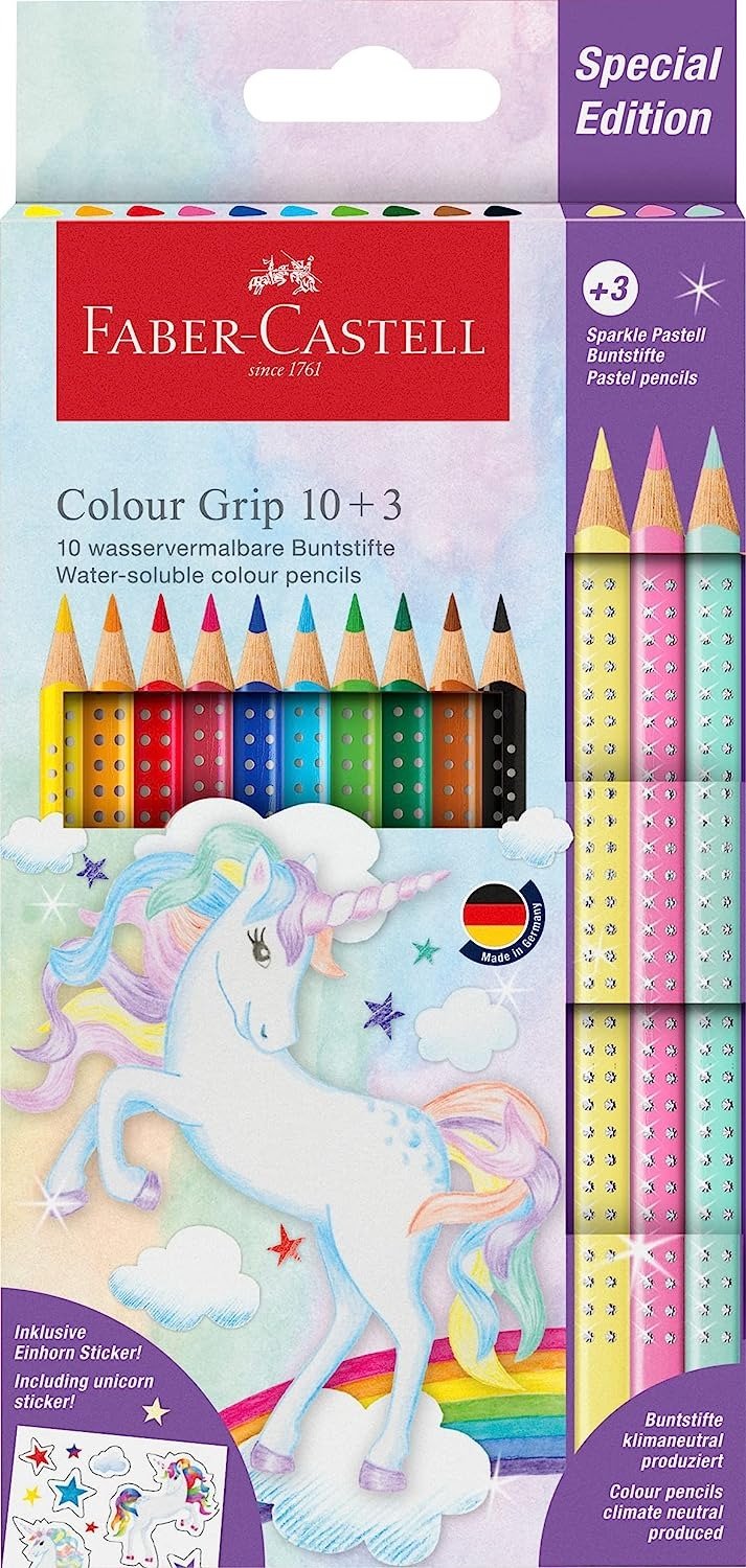 Faber-Castell Sparkle - crayons de couleur - pastel - 12 pièces