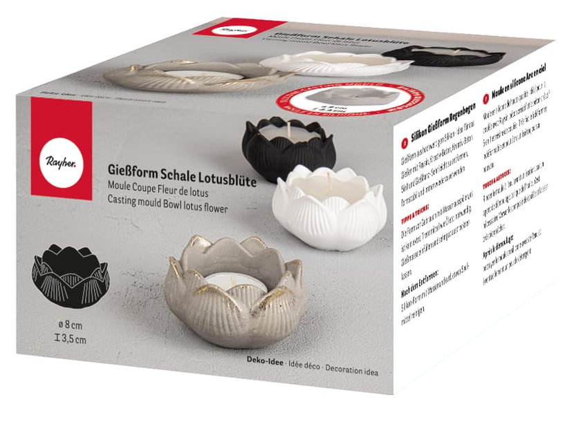 Moules en silicone 3D en forme de lotus, pour chocolat Moules en silicone 3D en forme de lotus, pour chocolat