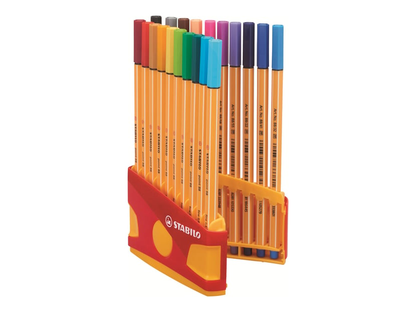 Etui Colorparade de 20 stylos-feutres STABILO point 88 - pointe