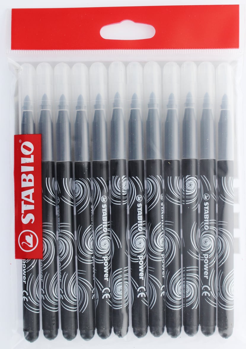 STABILO FREE - Pack de 3 marqueurs acryliques - noir - pointes mixtes Pas  Cher | Bureau Vallée