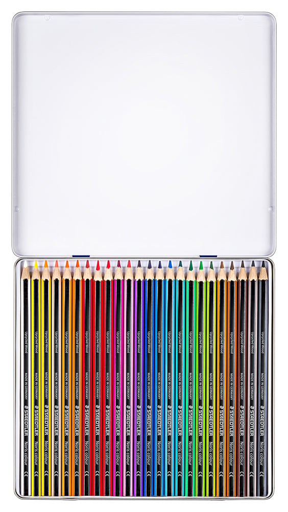 boite de crayon de couleur de 24 staedtler