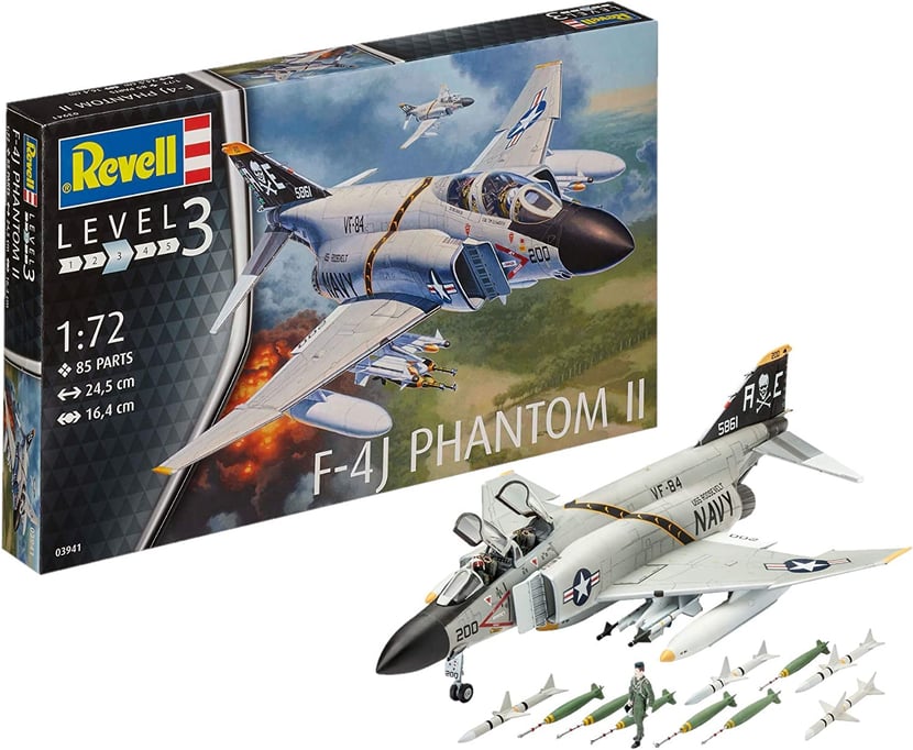 F-4J Phantom US Navy - Maquette Avion - 3941 - Revell - Kits maquettes tout  inclus - Maquettes