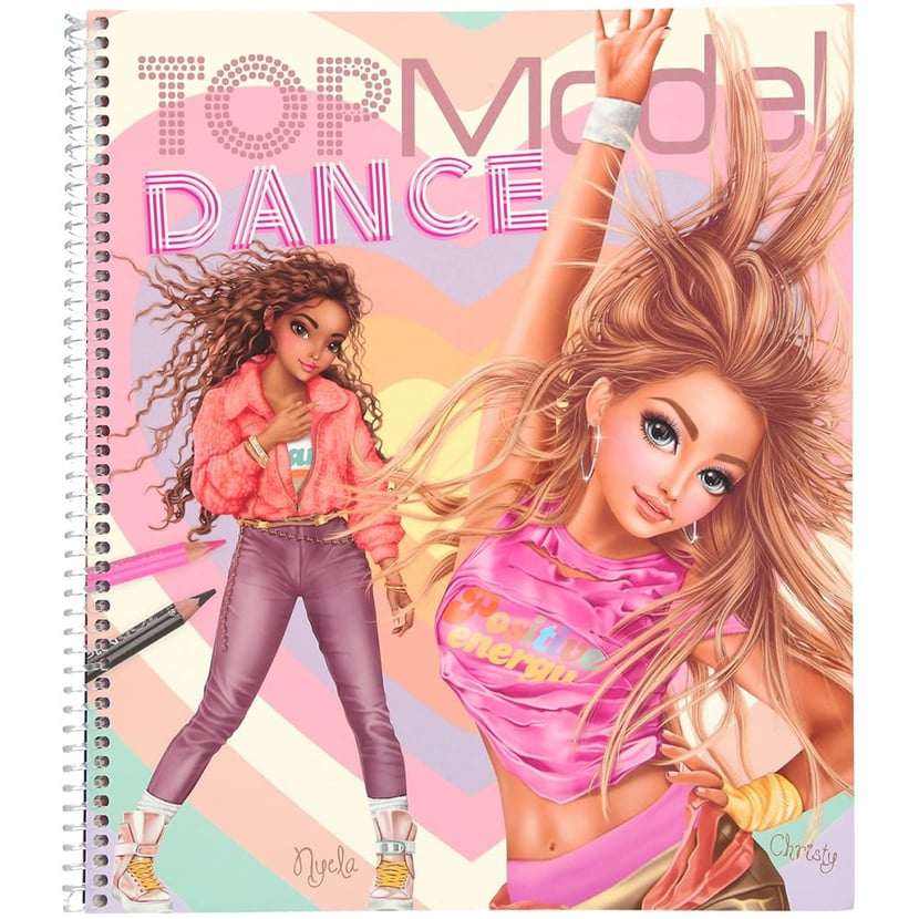 Livre de coloriage TOPModel avec crayons et stylos - Plastique créatif -  Supports de dessin et coloriage