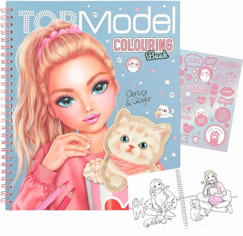 TOPModel - Album à colorier Cutie Star - Plastique créatif - Supports de  dessin et coloriage
