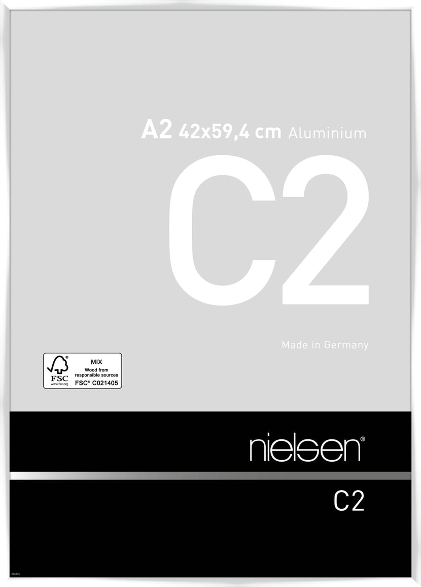 Cadre Nielsen C2 42 x 59,4 cm - blanc brillant - Cadres