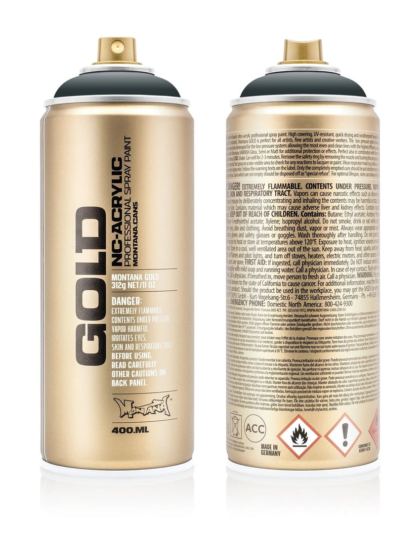 CL COSMOS LAC Bombe peinture gold mat - bombe peinture noir mat pour  bricolage peinture spray acrylique spray couleur spray peinture pour  plastique, métal : : Bricolage