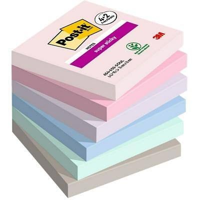 Post-it® Super Sticky Notes Soul 4 blocs + 2 gratuits - 76x76 mm - 90  feuilless - Notes repositionnables - Post-it - Carnets - Blocs notes -  Répertoires