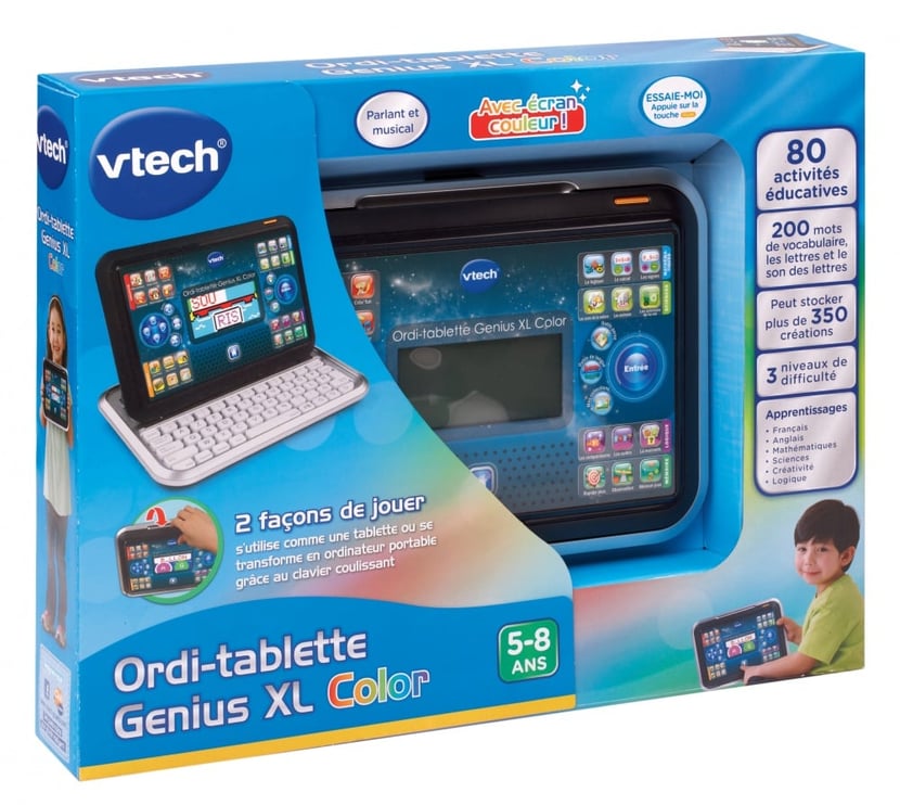 Tablette Genius XL Noir VTECH - Dès 4 ans 