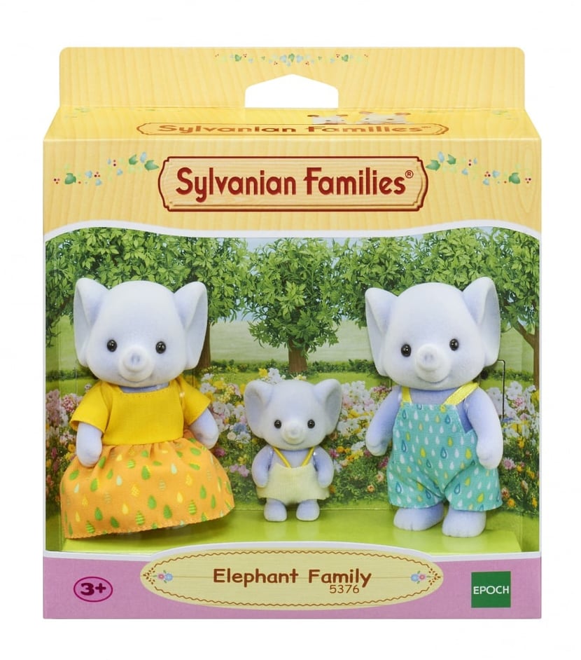La famille Éléphant - Sylvanian Families - 5376 - Figurines et mondes  imaginaires - Jeux d'imagination