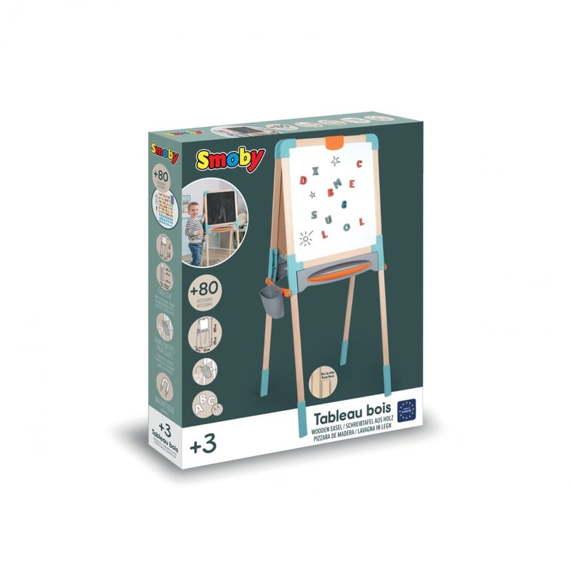 TABLEAU BOIS - Smoby - Plastique créatif - Supports de dessin et coloriage