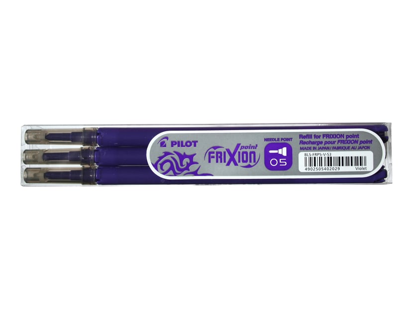 Etui 3 recharges pour stylo roller effaçable - Mauve - FriXion