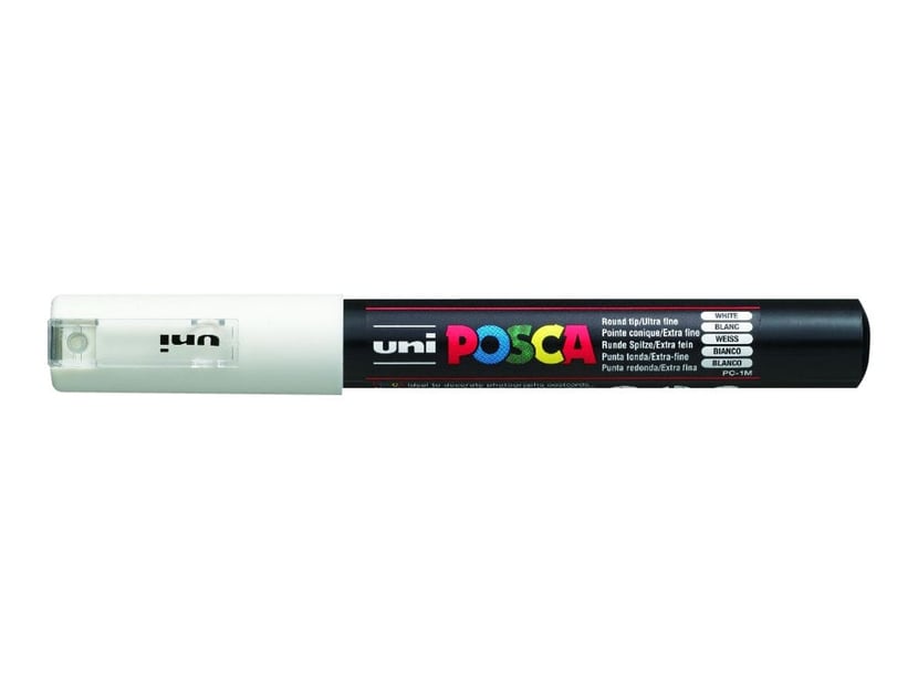 Marqueur pointe calibrée extra-fine - Posca - Blanc - PC1MR - Les