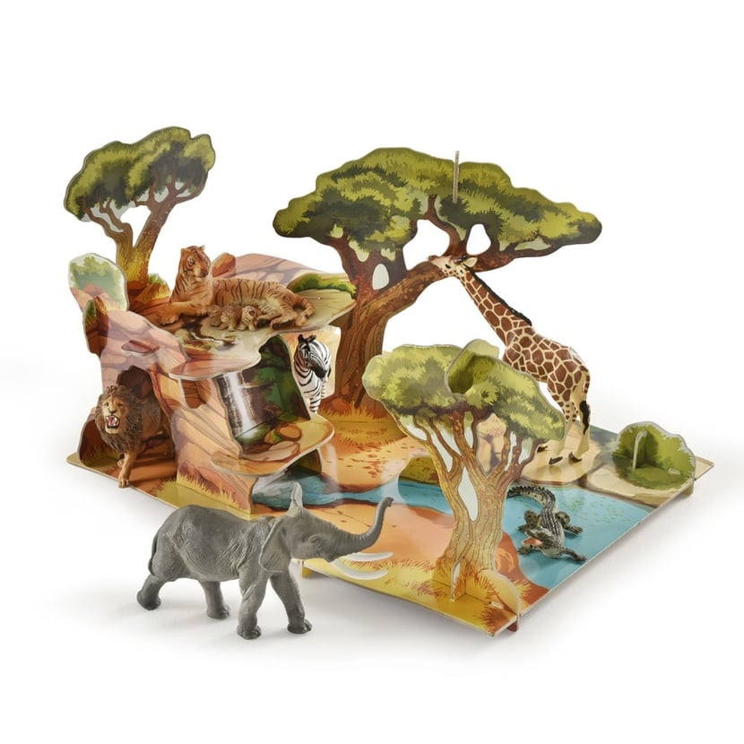 Animal de la savane 30 cm Animal world : King Jouet, Figurines Animal world  - Jeux d'imitation & Mondes imaginaires