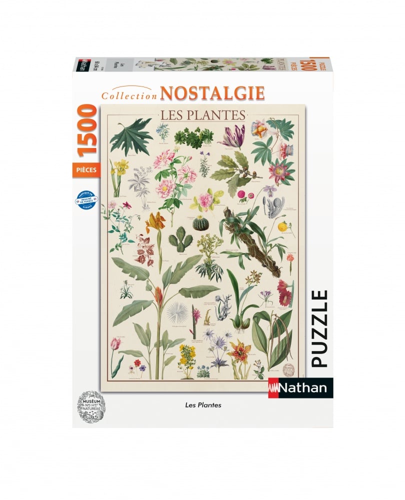 Puzzle - 1500 pièces - Les fleurs / Muséum national d'Histoire