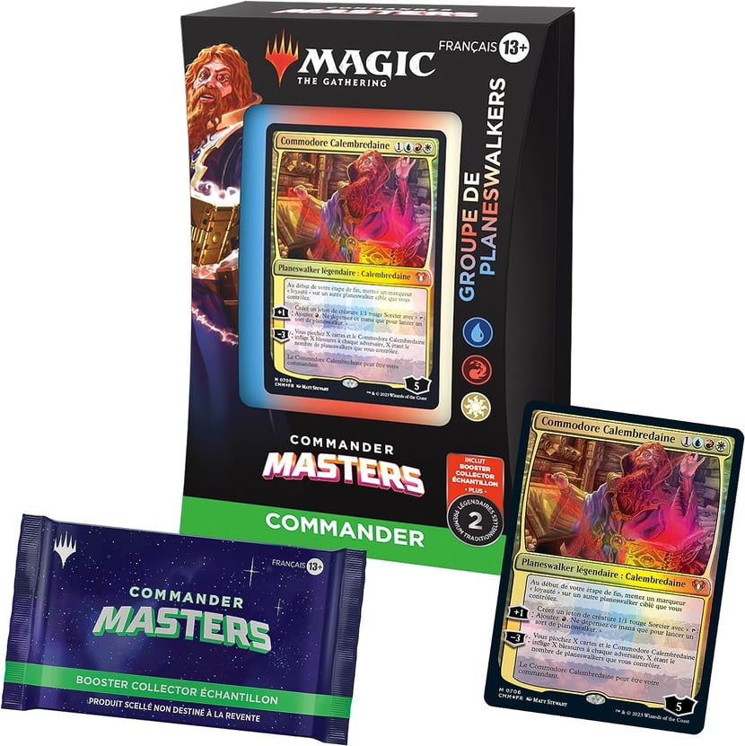 Magic the Gathering Deck Commander - Commander Masters : Groupe de  Planeswalkers - Cartes à Collectionner