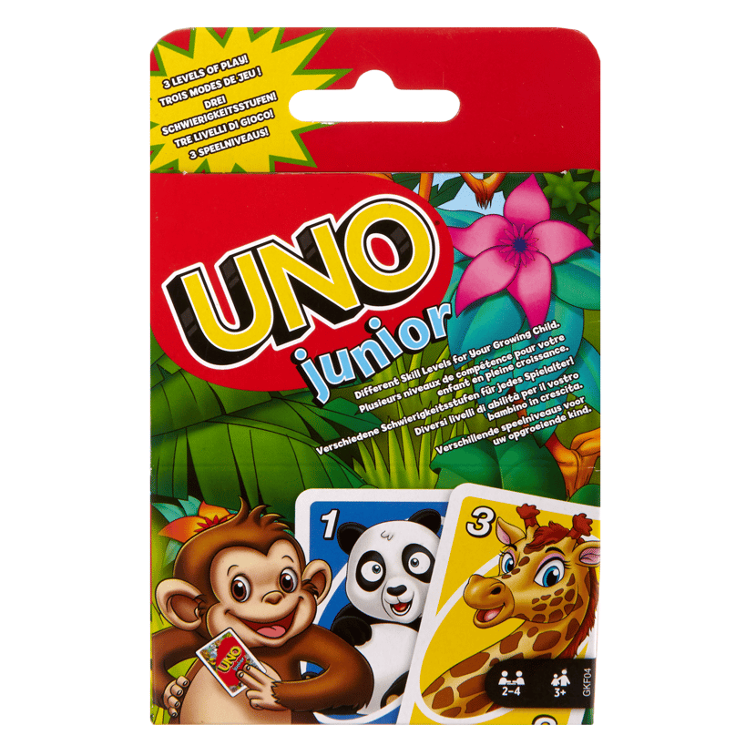 Mattel Games UNO Junior, Jeu De Cartes Familial Pour Enfants Et Adultes,  Jeu De Société Pour