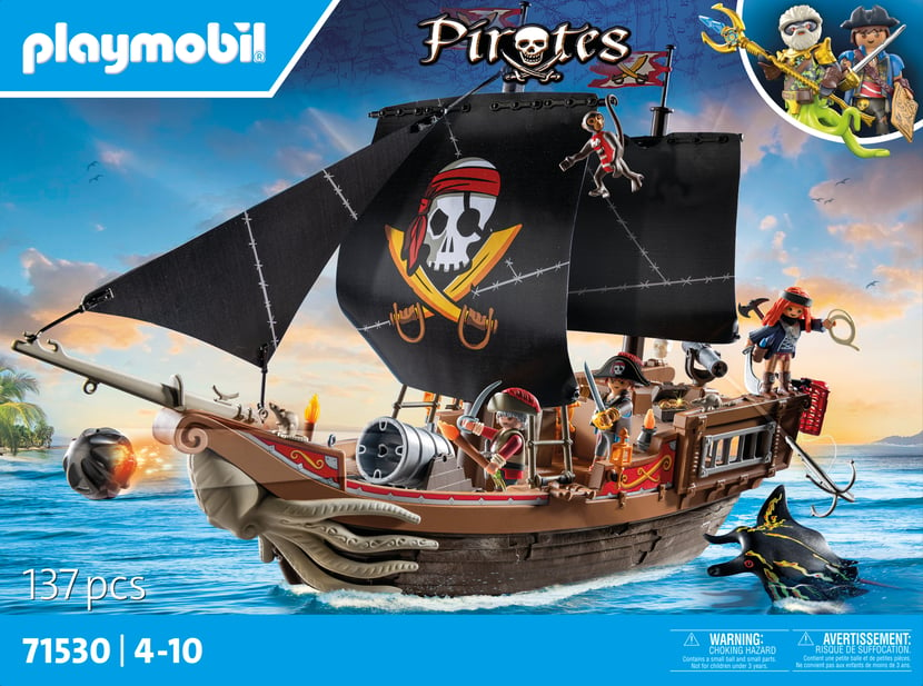 Playmobil Bateau pirates 71530 PLAYMOBIL Les pirates Jeux d imagination Cultura