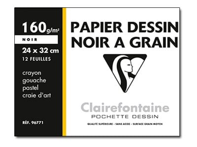 Papier dessin cartridge Studio Gerstaecker by Clairefontaine, 80 x 120 cm -  250 g/m², 40 feuilles, Fin, 250 g/m² 250 g/m² | 11334