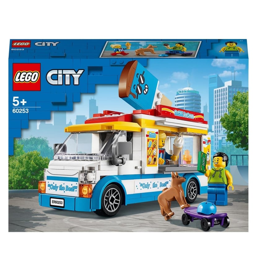 LEGO City 60253 Le camion de la marchande de glaces, Kit de