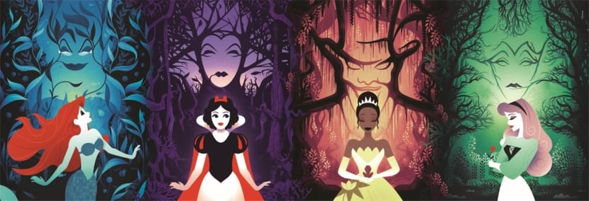 Disney-Peinture à l'huile numérique de dessin animé, princesse noire,  peinture par numéro, adaptée aux