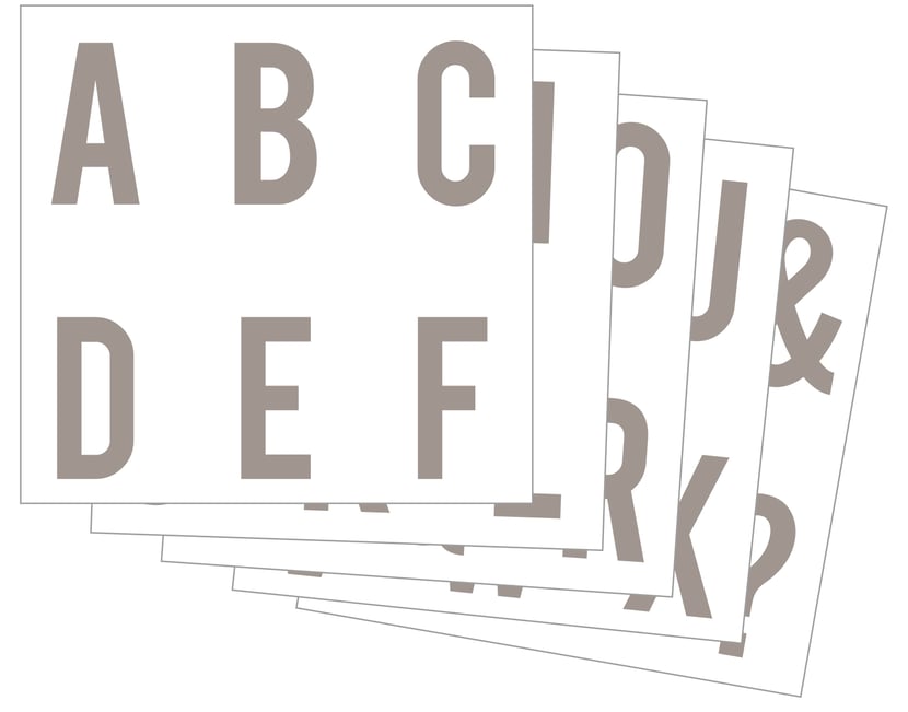 Artemio Clear Stempel Alphabet - Transparente Stempel Für Scrapbooking