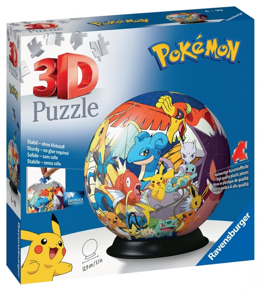Ravensburger Puzzle 3D rond 72 pièces - Pokémon