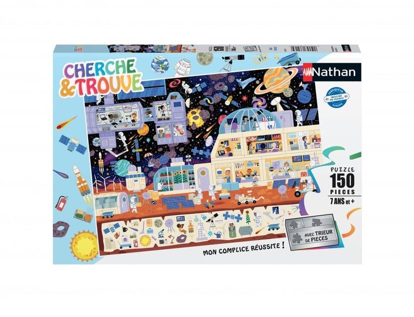 Nathan puzzle 150 pièces - Dans l'espace (Cherche et trouve)