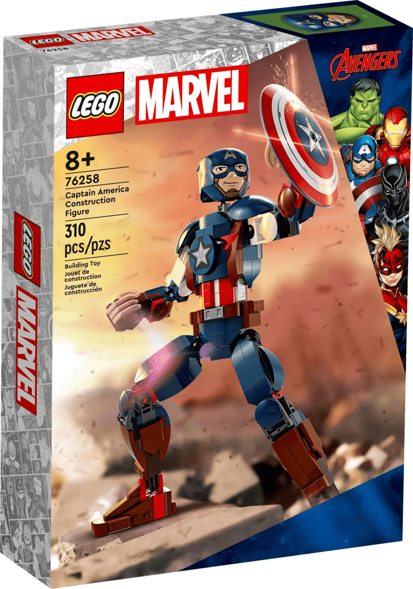 La figurine de Captain America - LEGO® Marvel Super Heroes™ - 76258 - Jeux  de construction