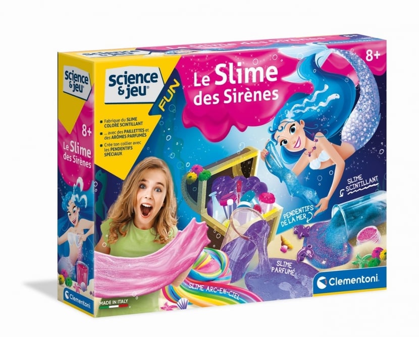 Coffret Science & jeu Clementoni - Slime sirènes - Slime - Pâte à Modeler