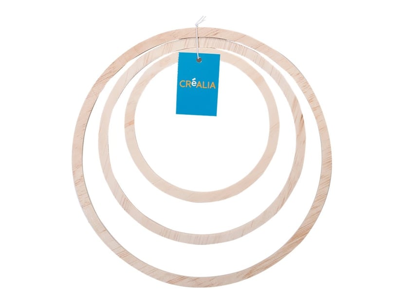Anneaux de liaison en bois de noyer, 50 pièces, cercles ronds en bois  marron, perles pour pendentif, connecteurs macramé, ornement artisanal
