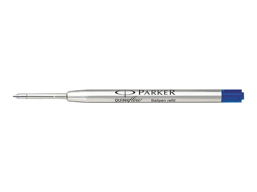 Recharge stylo bille Quink Parker - bleu - pointe moyenne - Recharges -  Encres