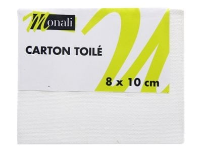 Carton toilé - 8x10cm - Monali