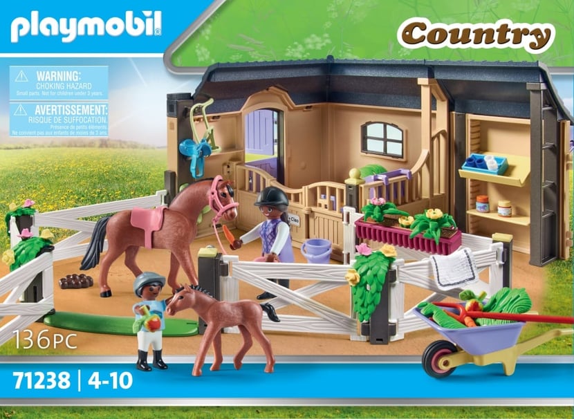 Playmobil® - Etable et carrière pour chevaux - 71238 - Playmobil