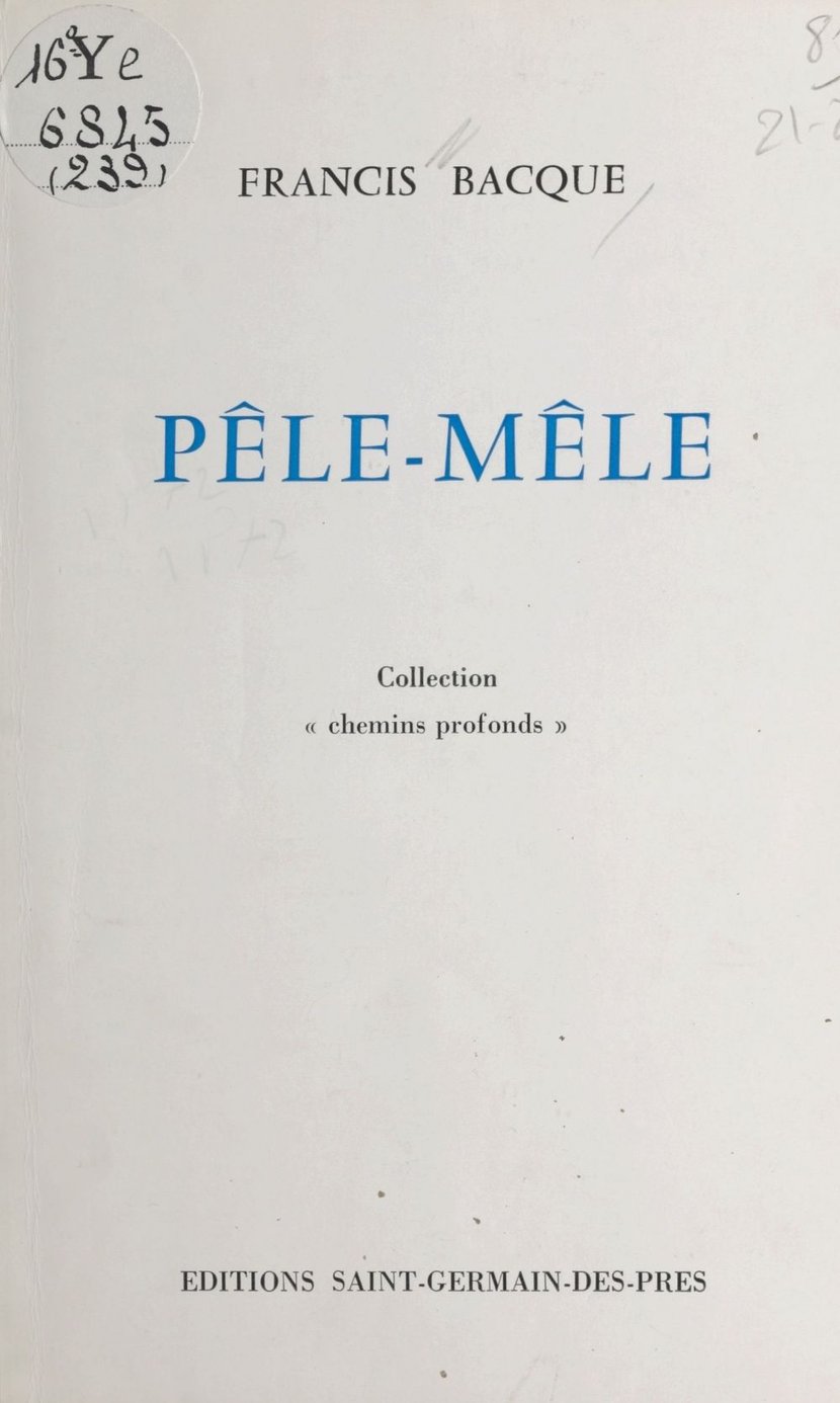 Pêle-mêle immédiats