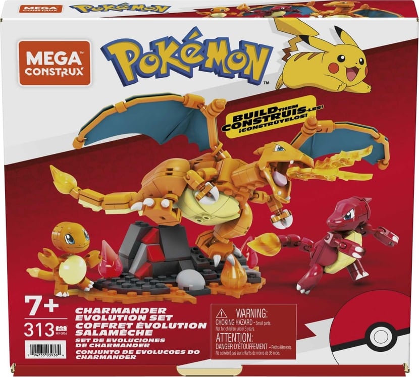 Mega Construx - Pokémon - Salameche Geant - Jouet De Construction - 7 Ans  Et + à Prix Carrefour