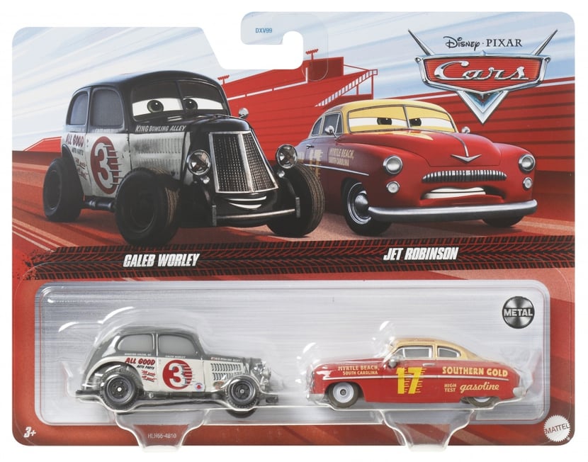 Cars Disney Pixar - Pack de 2 Véhicules (modèle aléatoire) - Petite Voiture  - 3 ans et + - Mini véhicules et circuits - Jeux d'imagination