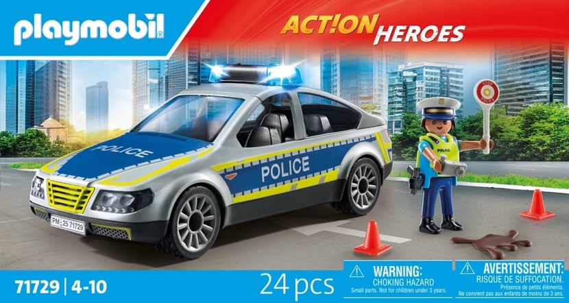Fourgon de police avec sirène et gyrophare - 6043 - PLAYMOBIL® France