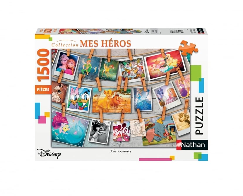 Puzzle Disney : Le livre Magique des Contes Disney - 1500 pièces - Puzzle 
