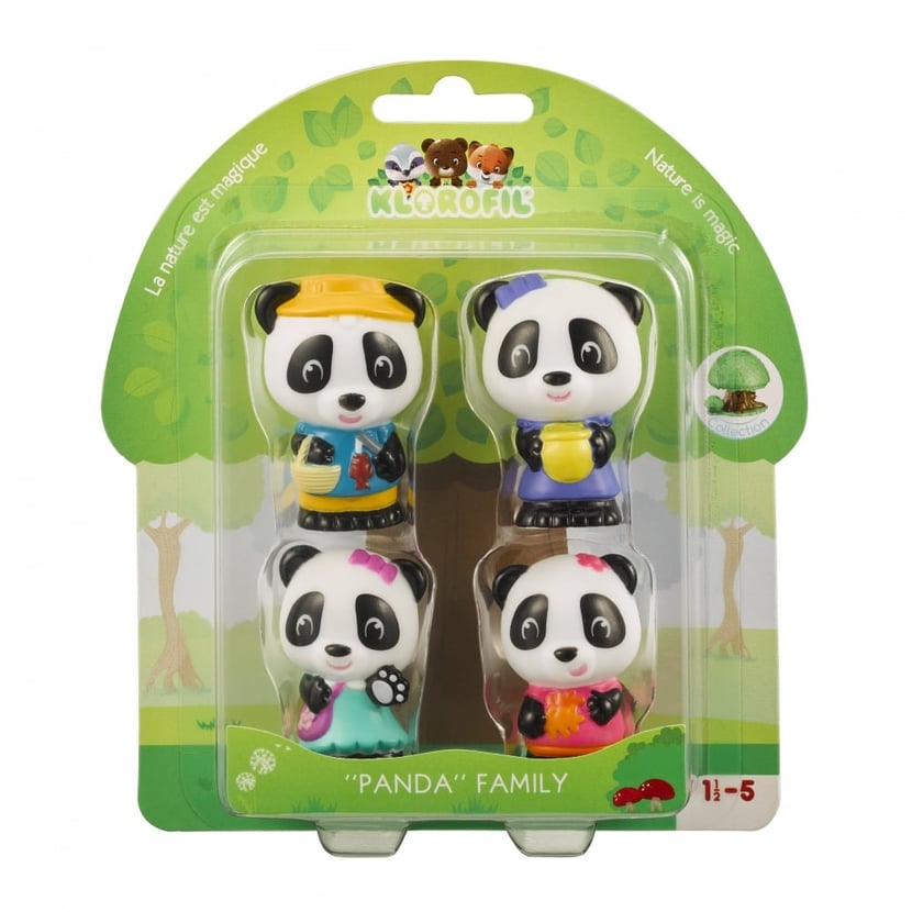 Klorofil La famille Panda Vulli - 4 personnages