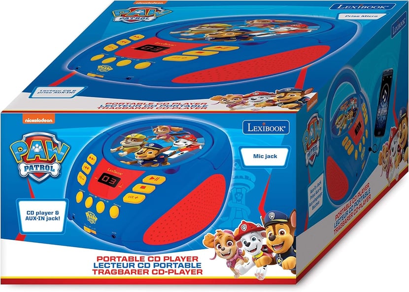 Lecteur CD portable pour Enfants La Pat Patrouille - Lexibook